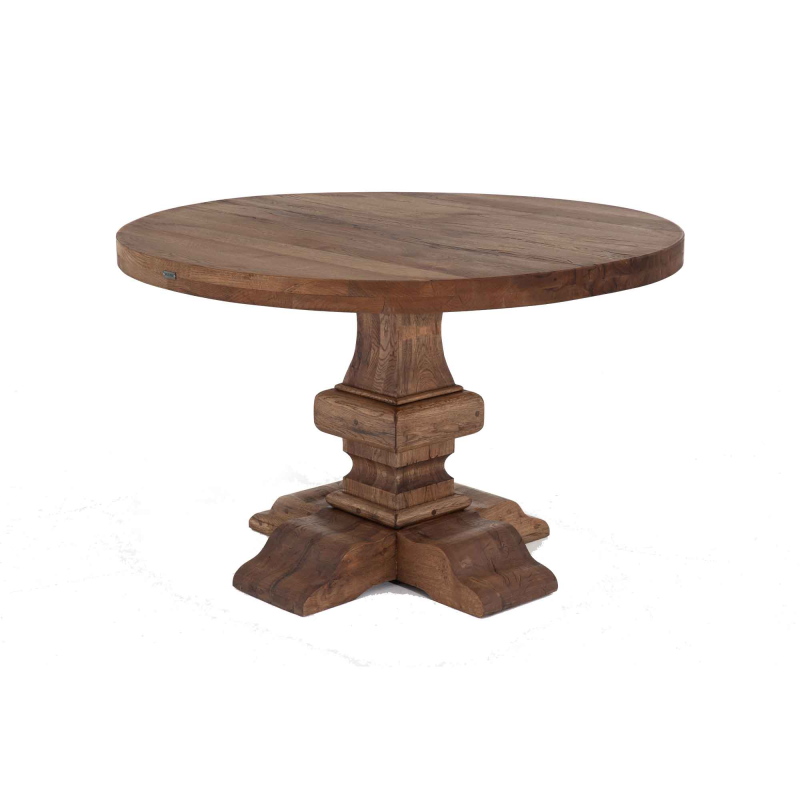 runder Eichenholztisch Alain von Flamant